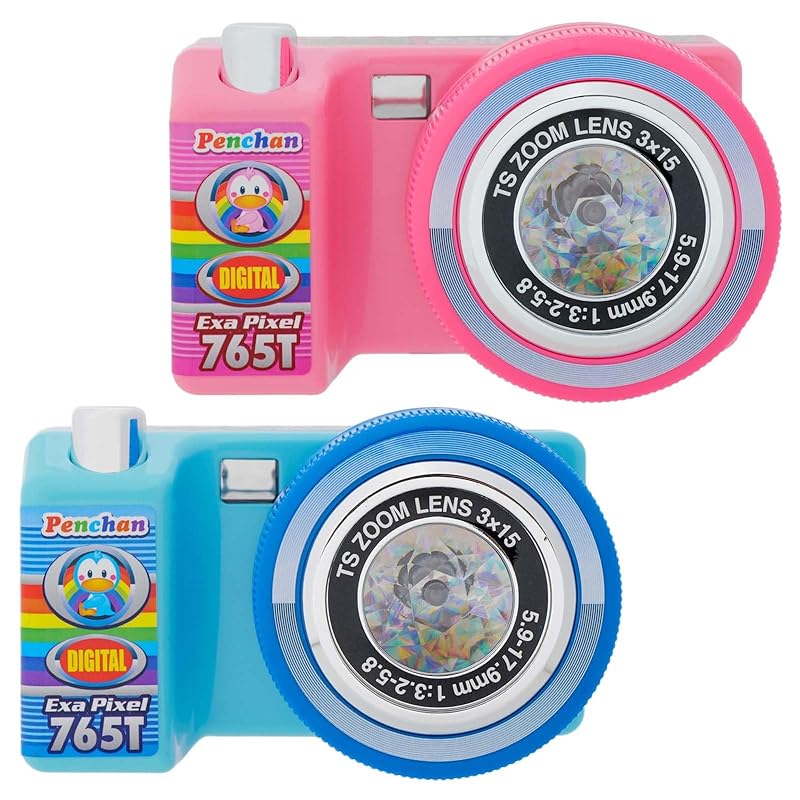 

Pen-chan Toy Digital SLR Camera, Color Unspecified, A110, Pink-Blue