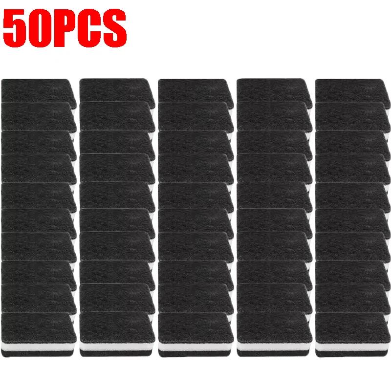 5/50PCS Thickened Sponge Black Clip White Double-sided Household Kitchen Restaurant Cleaning Dishwashing Cloth Rag Pot Brush