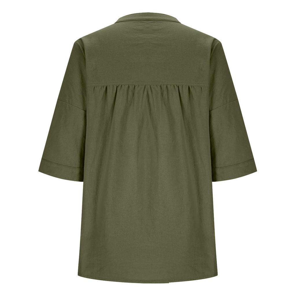 Modny Casualowy Kolorowy Top Damski
