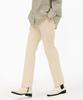 CHASECULT Women'S Slim Straight Elastic Waist Slacks - Beige