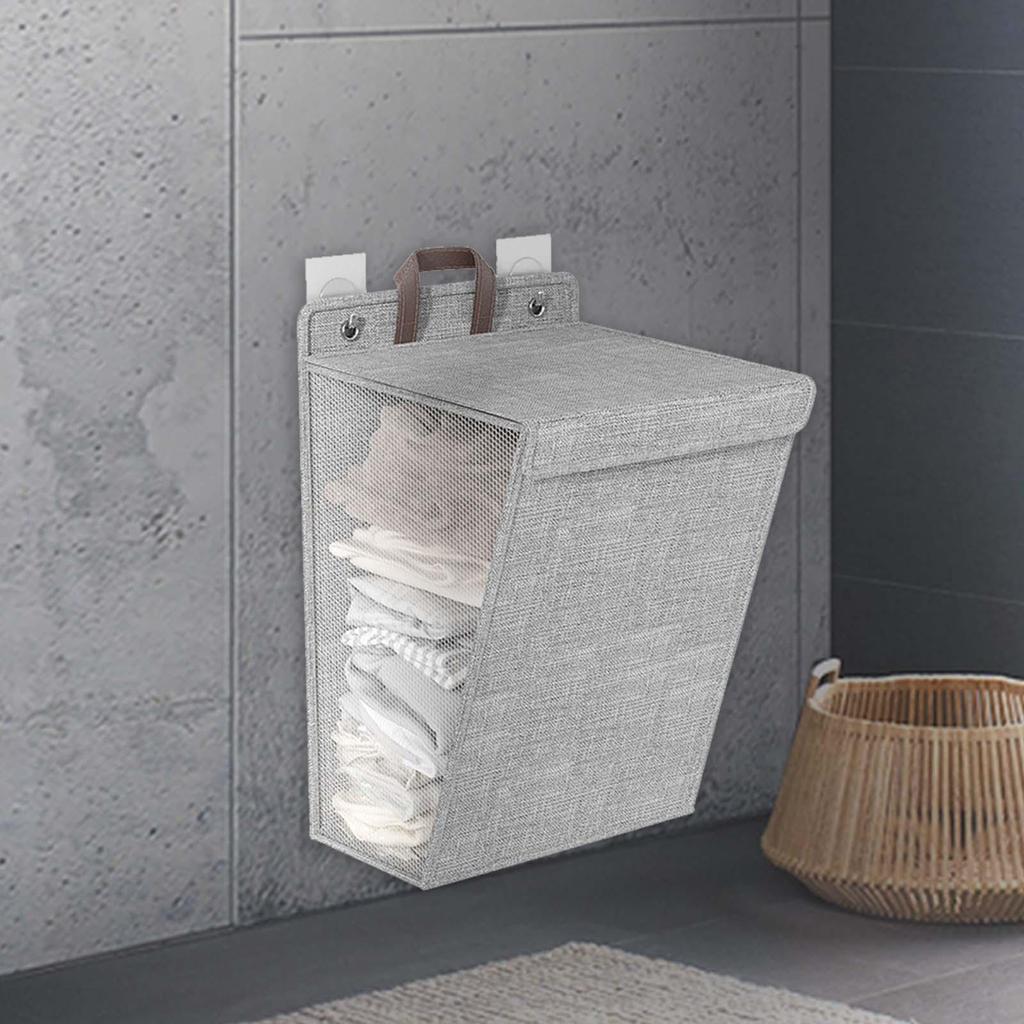 Zusammenklappbarer Hängender Wäschekorb, Wohnzimmer-Wäschekorb,