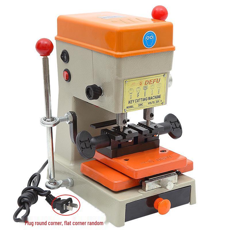 DeFu 998C Mașină Verticală Modernizată de Tăiat și Frezat Chei cu Dispozitiv Multifuncțional, 220V