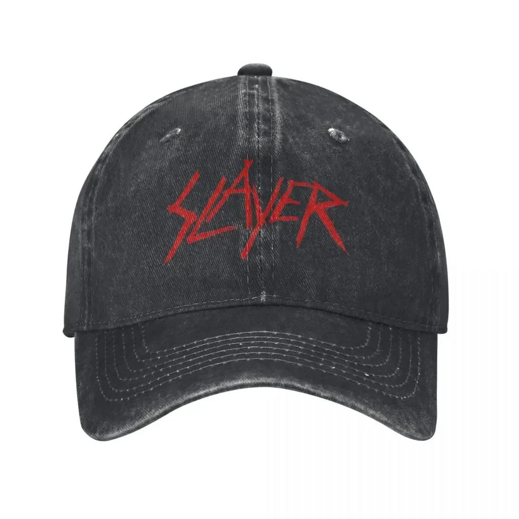 Slayer Band Logo Baseball Cap Merch For Unisex Fashion Wear Meatl Band Trucker Hats Adjustable Fit
