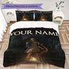 Custom Name Dark Souls Bedding,Quilt Set Quilt Cover Pillowcase Home Birthday Gift(1 * duvet cover + 2 * pillowcase, without core)_xia