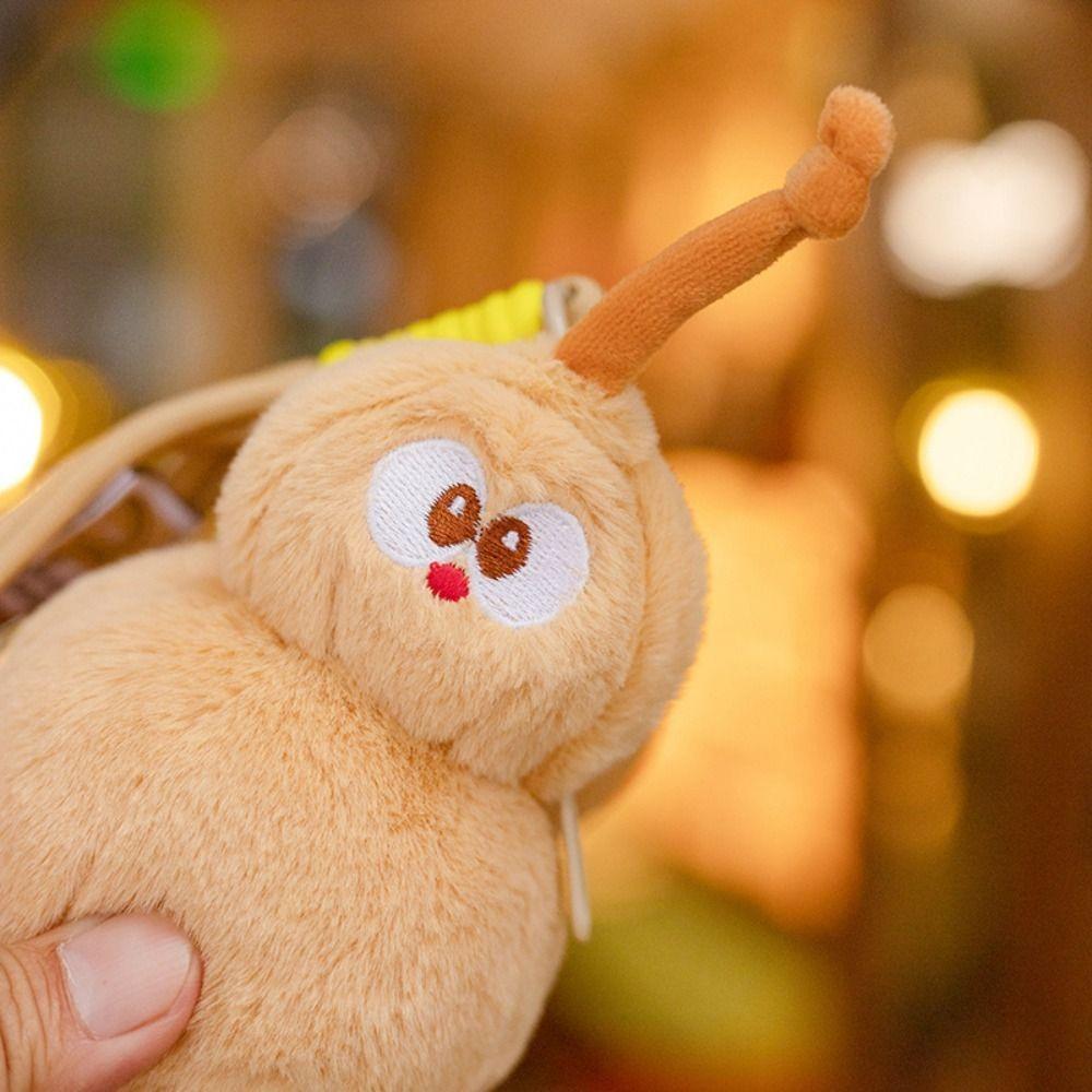 Plush Cartoon Calabash Keychain Soft Bag Pendant Delicate Car Keychain  Party