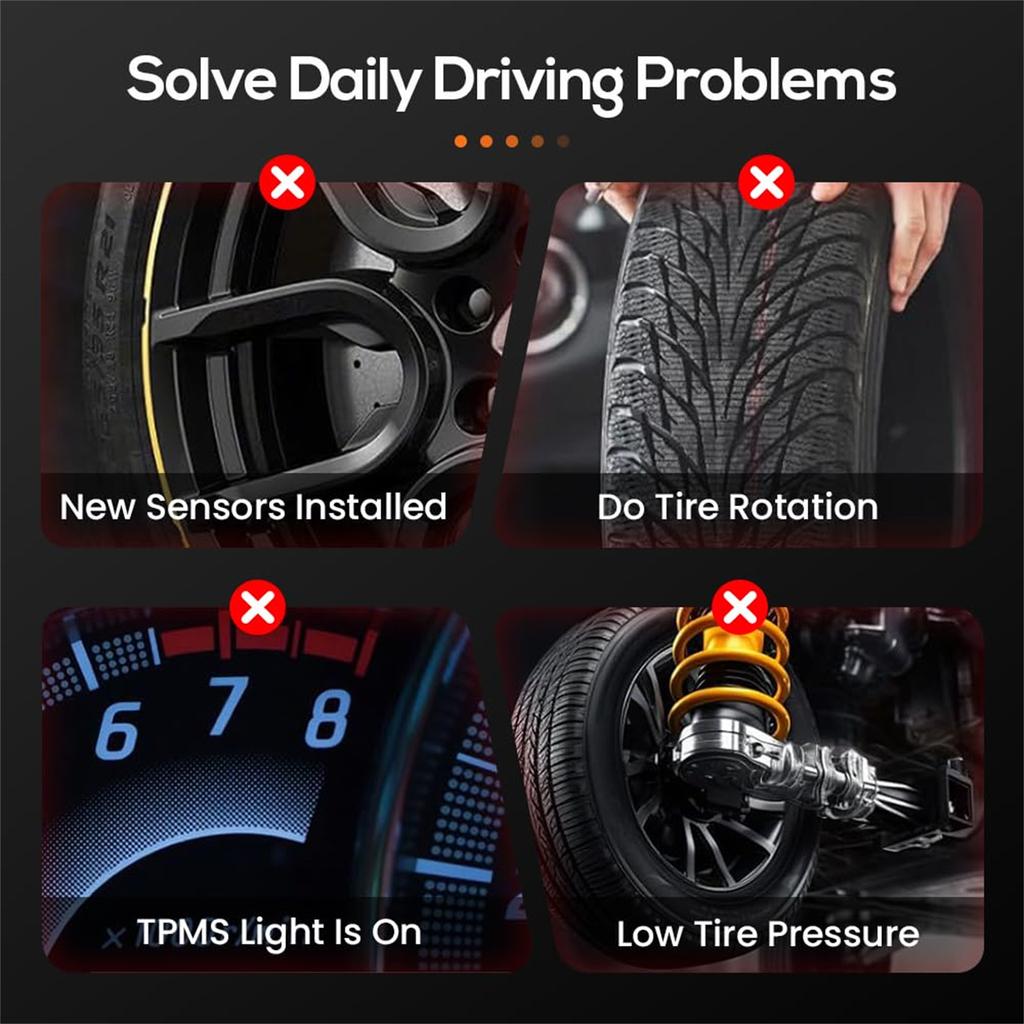 TPMS Sensor Reset Tool EL-50448 OEC-T5 Tire Pressure Monitoring System Activation Device with TX and Low Battery Indicator for Automotive Use