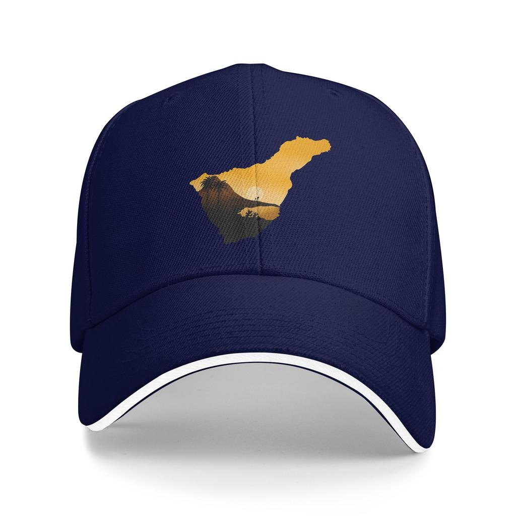 Tenerife Flag Sun Baseball Cap Spring Yk Retro Trucker Hat For Unisex Women Running Hippie Baseball Caps