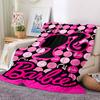 1pc Barbie, Doll Flannel Throw Blanket Soft, Warm & Cozy for Couch, Bed, Office, and Travel Versatile All Season Gift, Christmas present