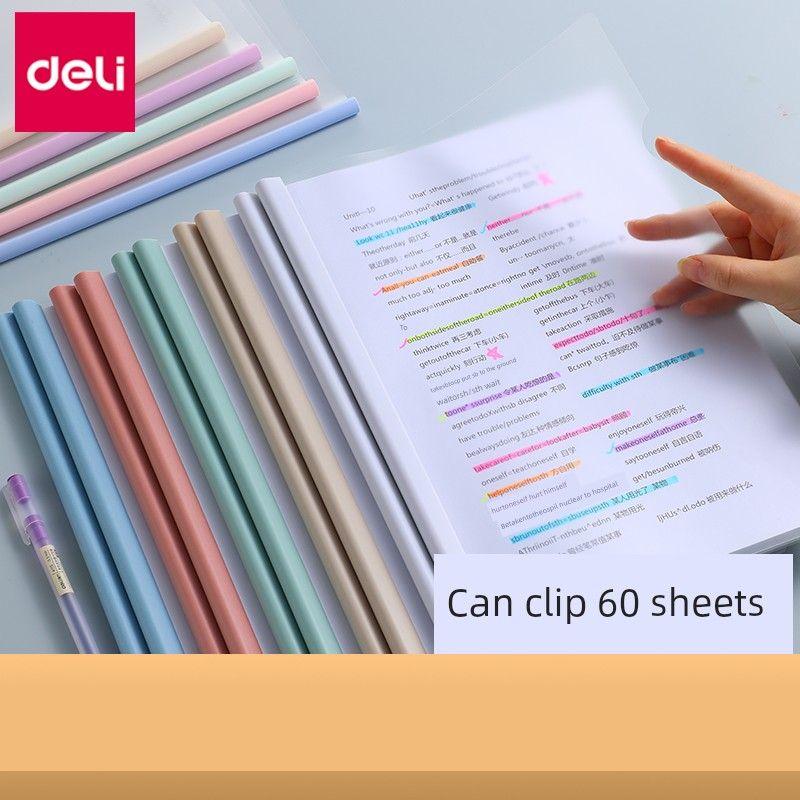 Deli File Storage Book Insert Slide Grip Report Cover