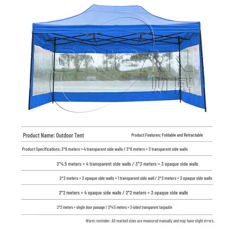 Caigan Heavy-Duty Folding Outdoor Canopy Tent