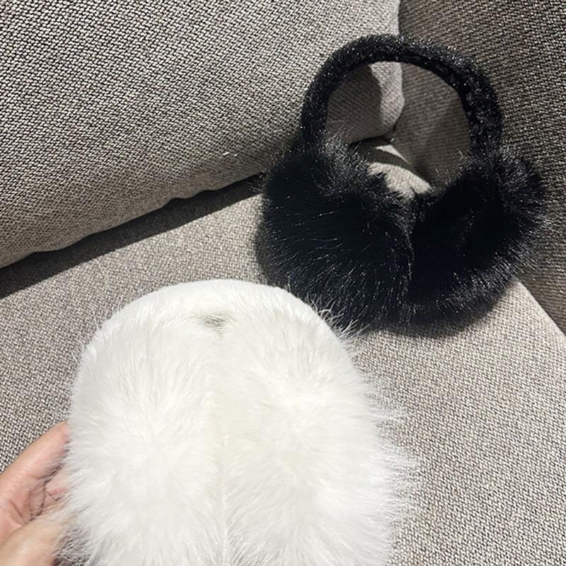 Fashion Soft Faux Fur Ear Warmer Winter Earmuffs For Women Men Solid Color Earflap Outdoor Cold Protection Ear-Muffs Ear Cover