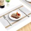 Tablecloth: Waterproof, Oil-proof, Heat-resistant. Dining Table Cloth, Gold Wire Pattern, Western-style Tablecloth, Dish and Plate Pad.