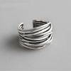 Irregular Bohemian Silver Color Opening Rings Novelty Jewelry Women Layered Finger Ring