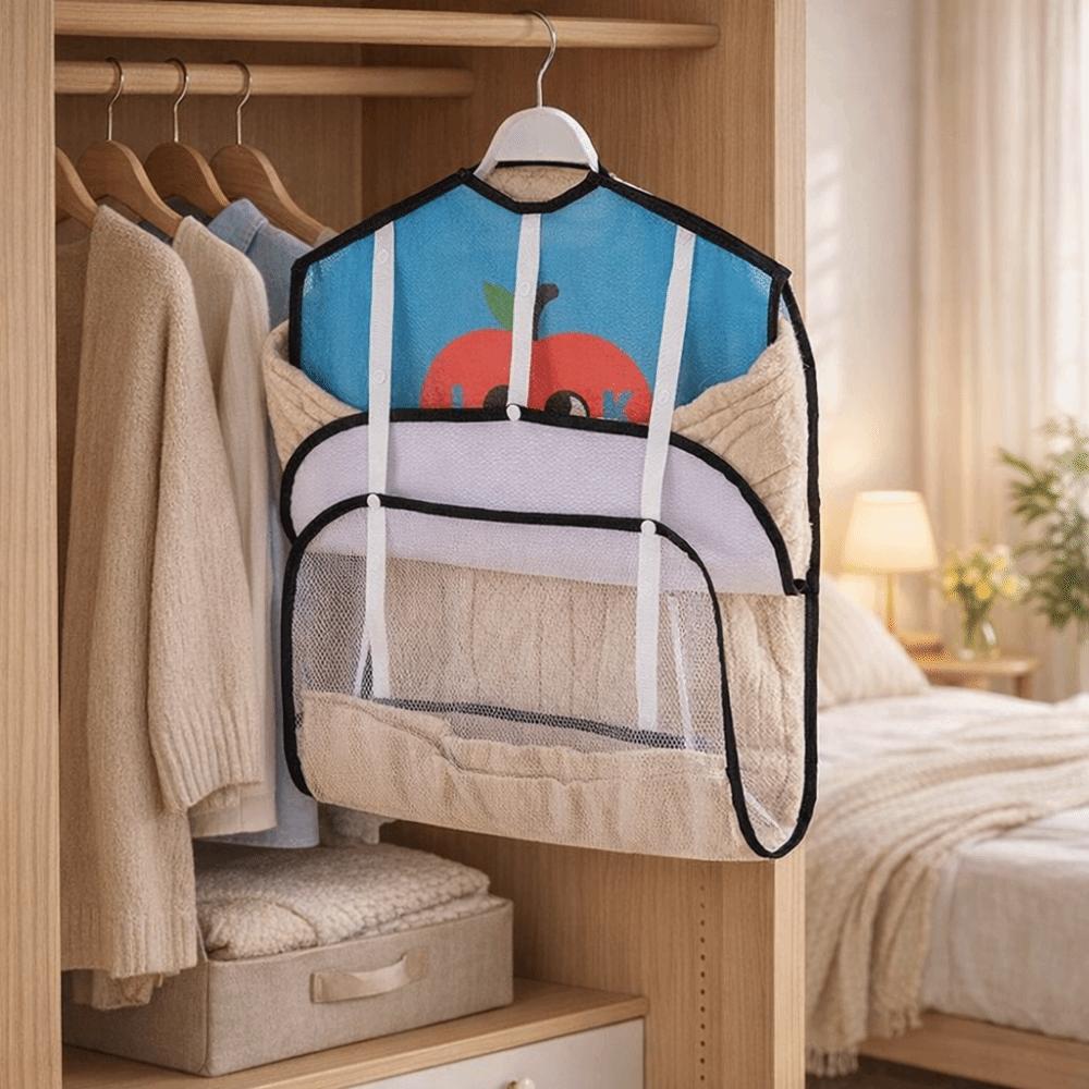 Faltbares Wäschetrocknernetz Platzsparend Schnelltrocknendes Netz Kleider-Trockennetz Atmungsaktiv Niedlicher Netz-Kleiderbügel Innen Außen