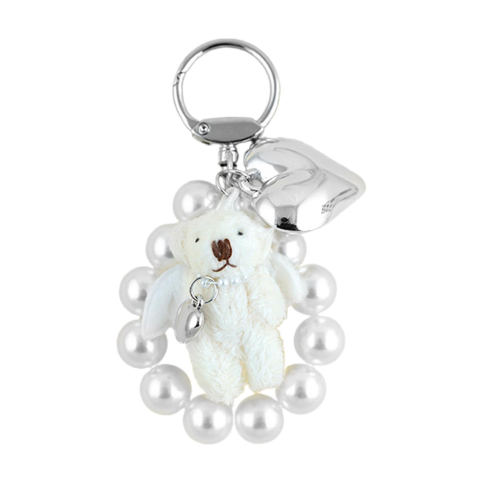 

Брелок в виде плюшевого медведя с подвеской в виде сердца, браслет для телефона, сумки, рюкзака, кошелька, украшения 4