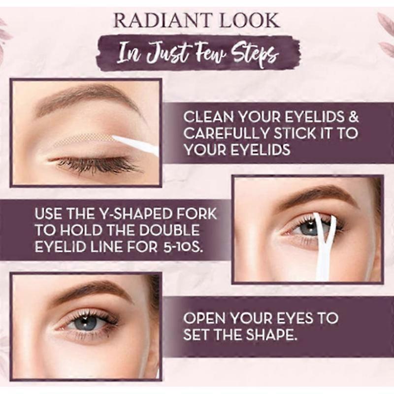 600Pcs/Box Big Eyelid Tape Sticker Double Fold Self Adhesive Eyelid Tape Stickers S/L Makeup Clear Beige Invisible Tool