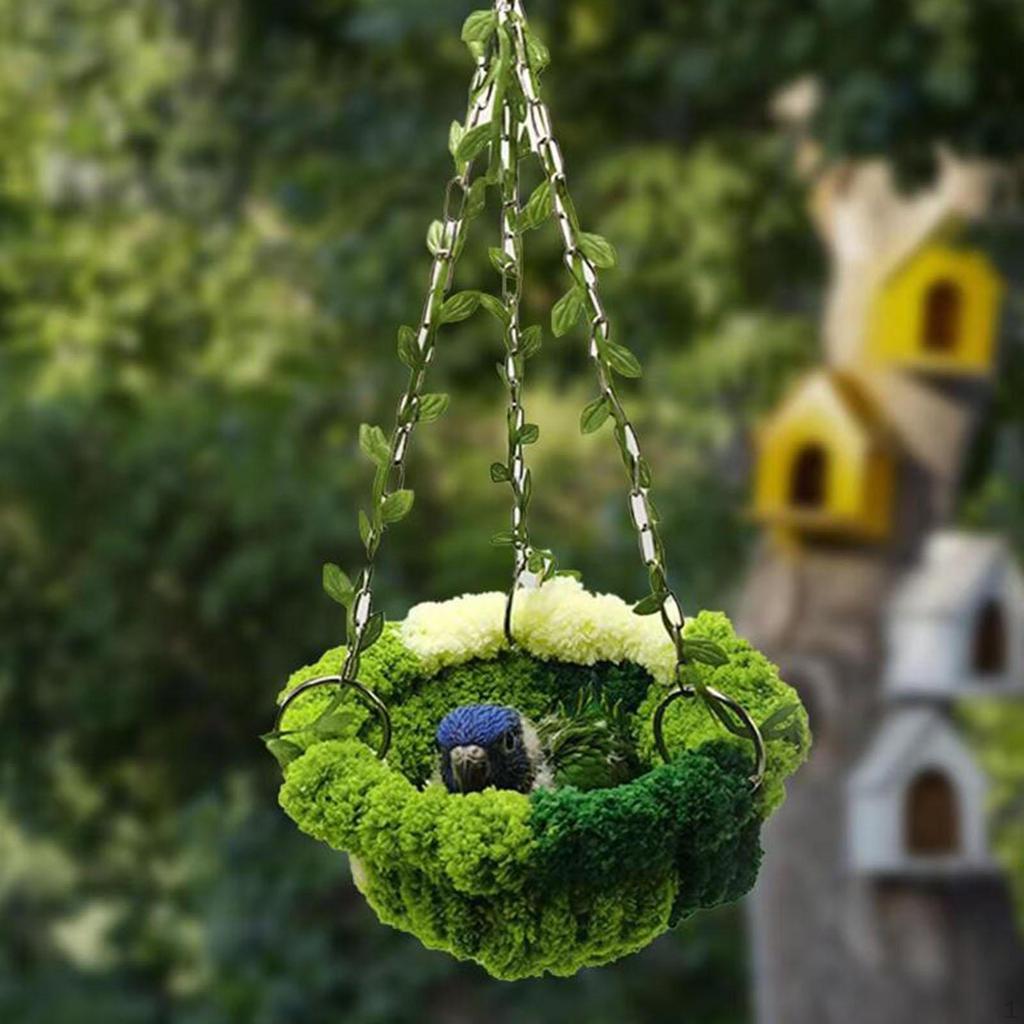 Bird Bed Perch Stand Training Parakeet Cage Hammock Exercise Swing Toy for