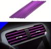 10Pcs Car Air Conditioner Decoration Strip for Vent Outlet, Universal Waterproof Bendable Air Vent Outlet Trim Decoration