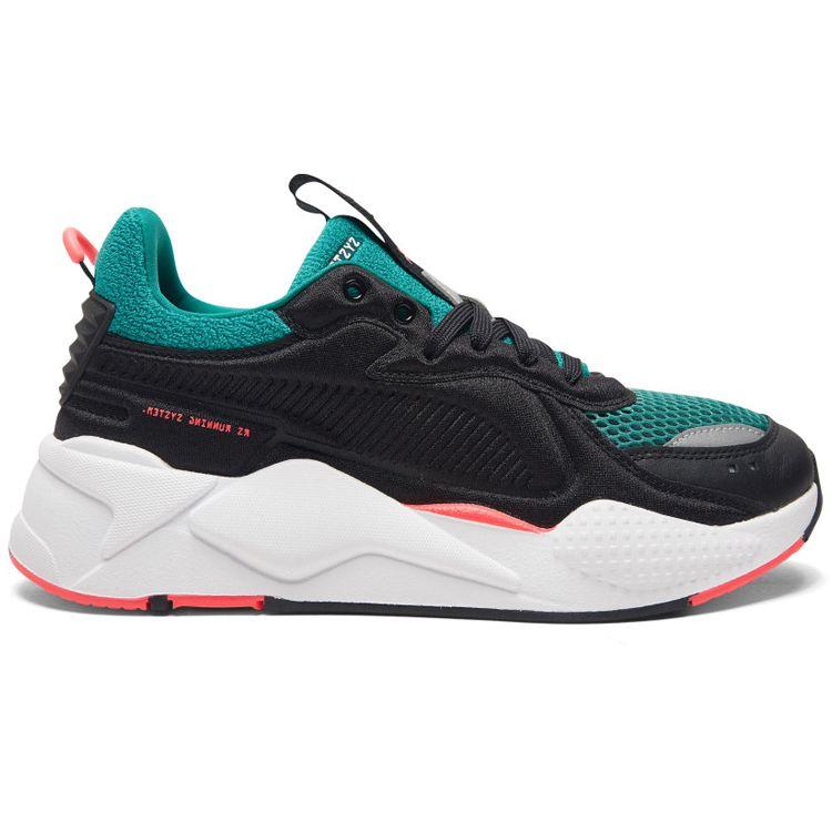 Puma Unisex RS-X Softcase Low Top Lifestyle Casual Shoes Black Green 369819-06