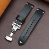 Vintage 18mm 20mm 22mm Cowhide Watch Strap Quick Release Wrist Band Butterfly Buckle Leather Bracelet Stitching Brown Straps