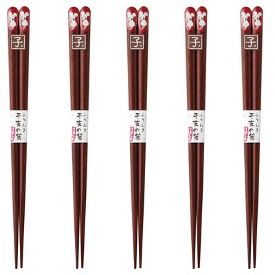 Happy Set of Made In PID1295 J-kitchens Chopsticks, 5, Material Wood, Chopsticks, Japan,