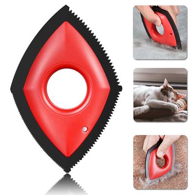 Removedor de pelos de animais de estimação Dispositivo de limpeza de pelos de gato Tapete Sofá Carro Raspador de detalhes Remoção de fiapos de cachorro Silicone Escova de remoção de pelos de cachorro e gato Ferramenta