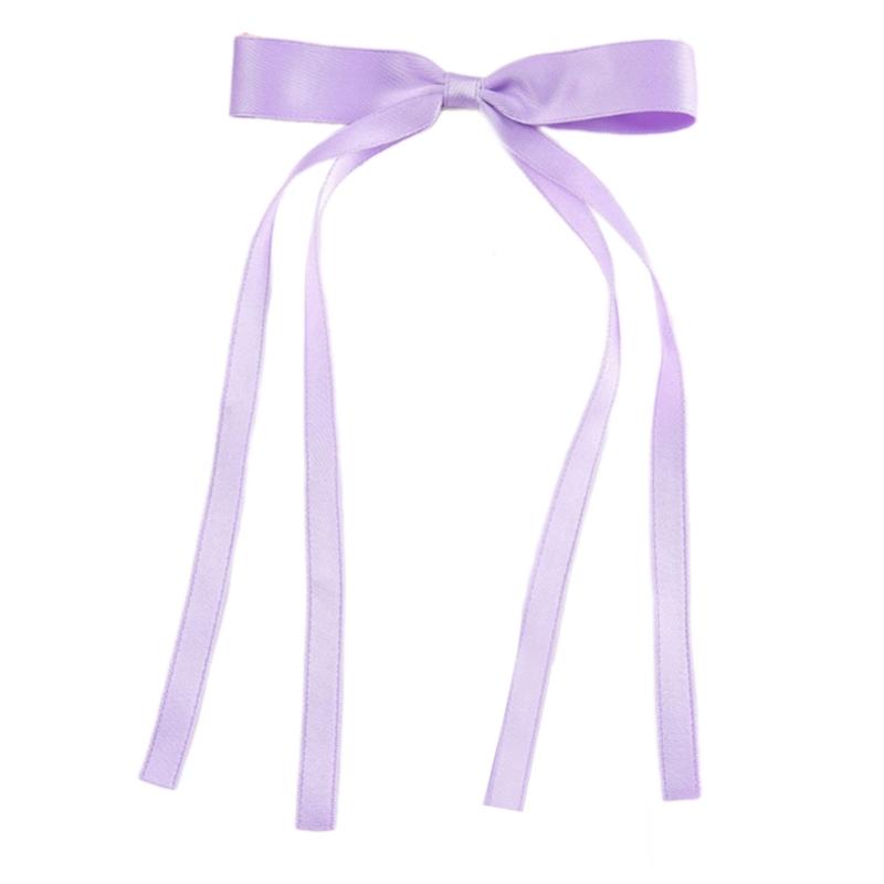 10PCS Soft Polyester Hair Barrettes Double Ribbon Bows Design Nonslip Duckbills Clip For Daily Use And Sports