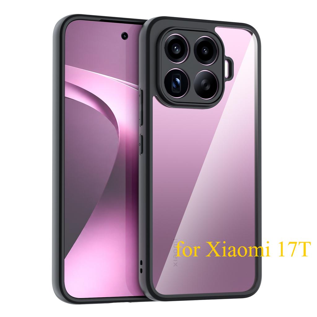 Case For Xiaomi 17T / 17T Pro Minimalist Transparent Magnetic Acrylic Skin-Friendly Drop-Resistant Cover For MI 17 T Pro Funda