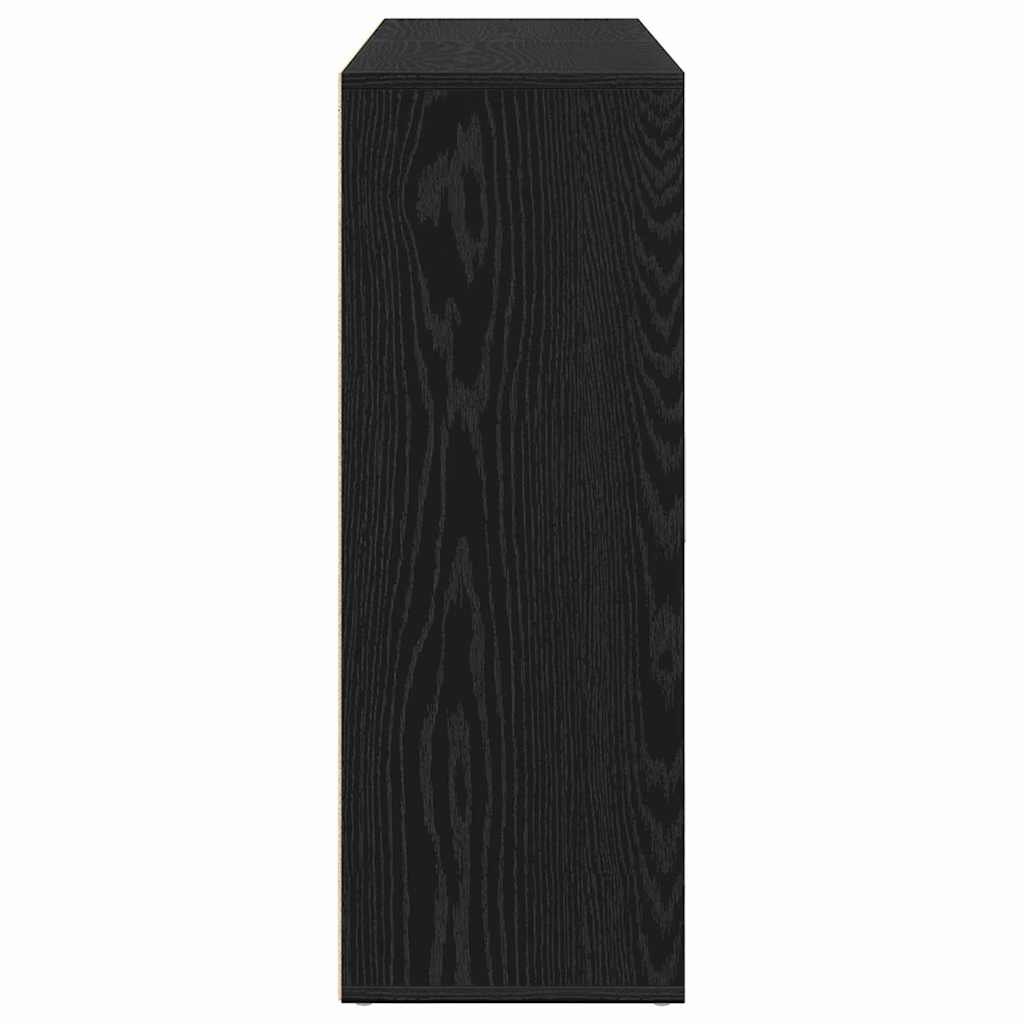 Sideboard 2 pcs Black Oak Effect 60 x 31 x 84 cm