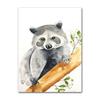 Cartoon Cute Animal Bear Lion Tiger Panda Rabbit Jungle Art Poster Canvas Painting Wall Print Picture for Living Room Home Decor