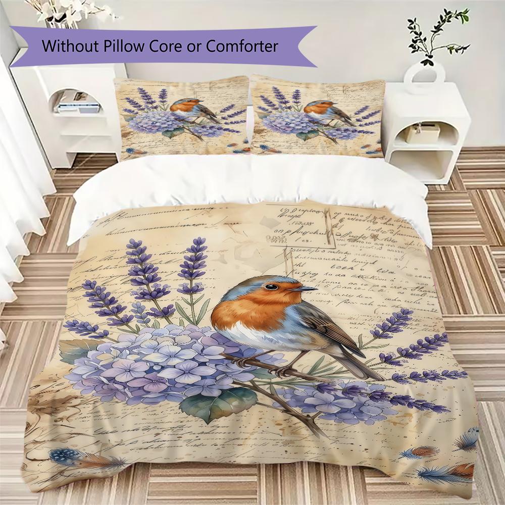 Retro Animals Pattern Bedding Uilt Set Uilt Cover Pillowcase Home Decoration Birthday Gift (1 * Duvet Cover + 2 * Pillowcase  Without Core)