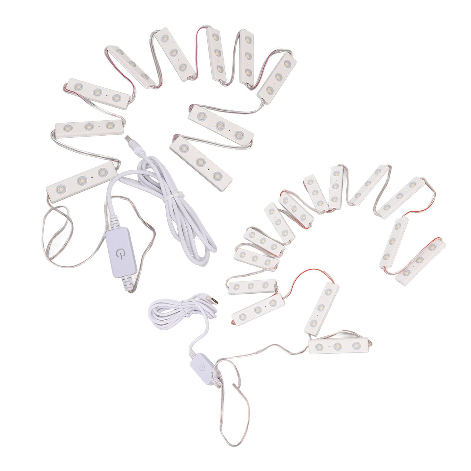 

Светодиодный светильник для косметического зеркала, сенсорный белый светильник, USB-диммируемый косметический светильник для ванной комнаты