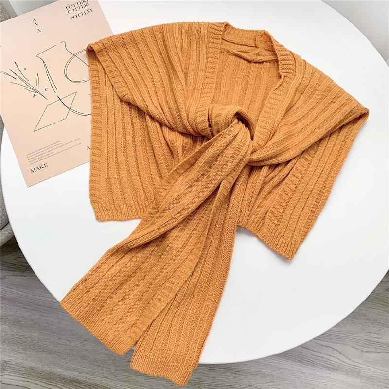 1pcs Woman Elegant Little Shawl Knitted Scarf Tie Neck Shawl