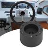 Boat Steering Wheel Hub Adapter, Metal, 3/4 Inch Keyway, 5mm Screw Holes, Compatible with Standard 6 Hole Wheels, Universal Fit for Boats