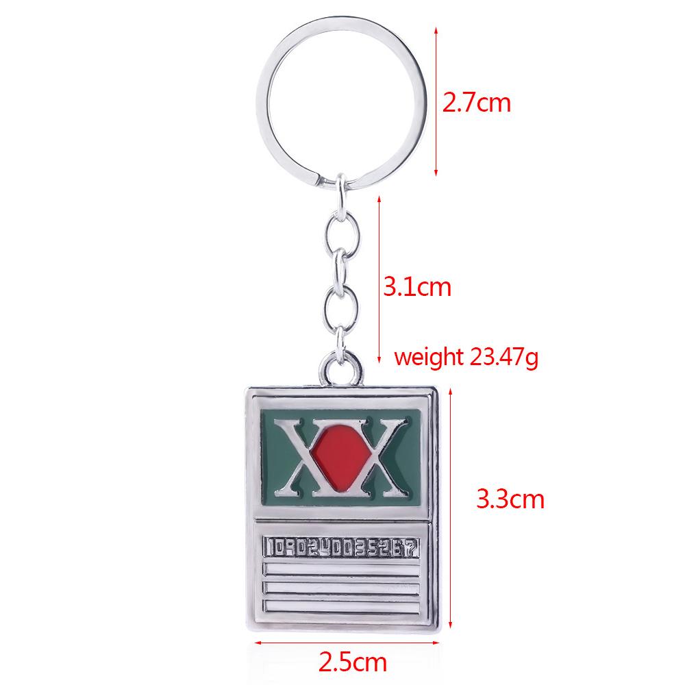 Anime Keychain License Card Badge Pendant Key Holder Men Jewelry Accessories