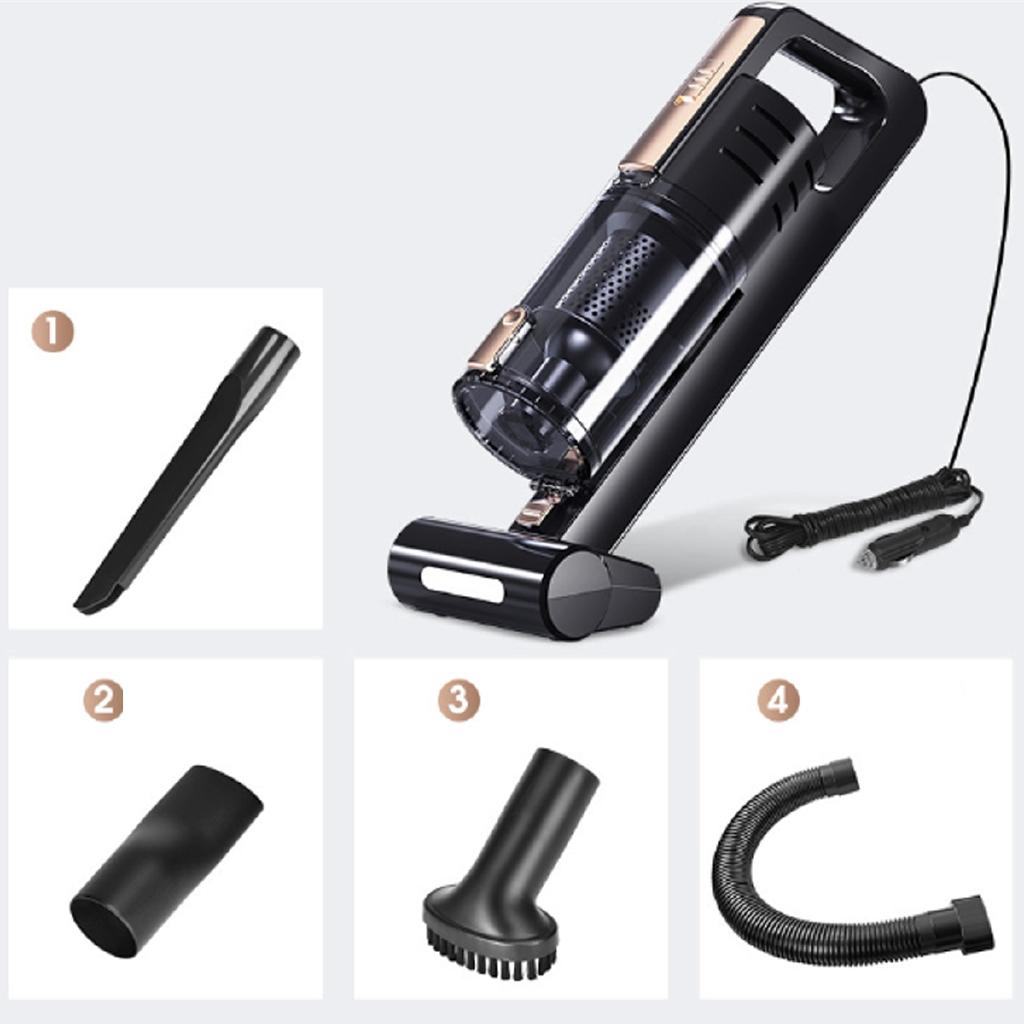 120W Strong Suction Handheld Vacuum Cleaner for Car Wet & Dry Dual Use Car Electronics Spare Filter Vacuum Cleaner