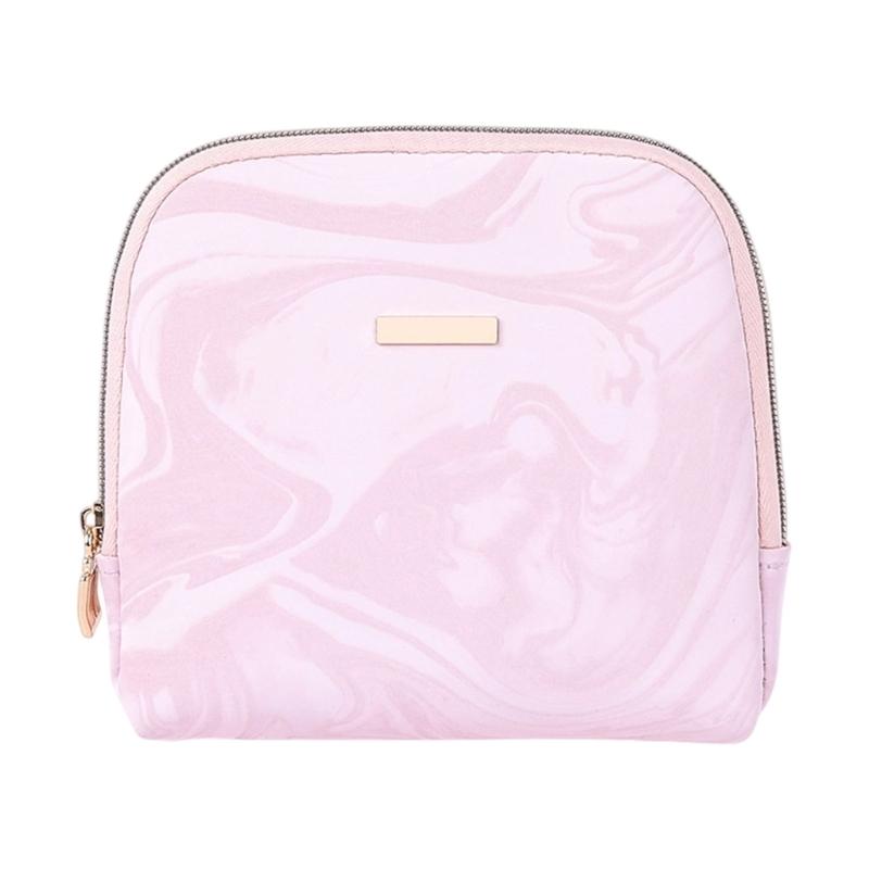 

Portable Multi Compartment Jewelry Pouch Waterproof Leather Designs Storage Container For Travel Accessories рожевий