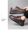 Men's 2025 Retro Trend Thick Sole Height-Increasing Leather Loafers - Black/Brown