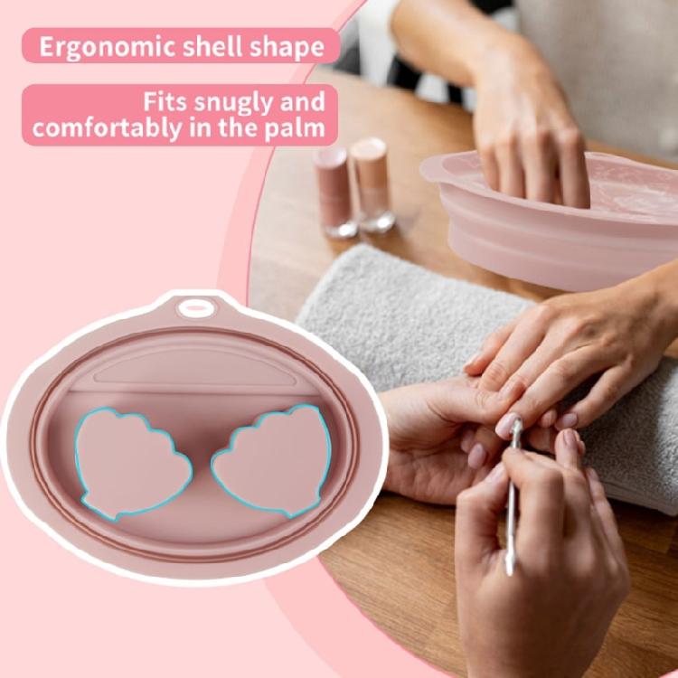 Professional Manicure Hand Soak Basin Silicone Ergonomic Design For Nail Salon Use Waterproof Sturdy Simple Maintenance