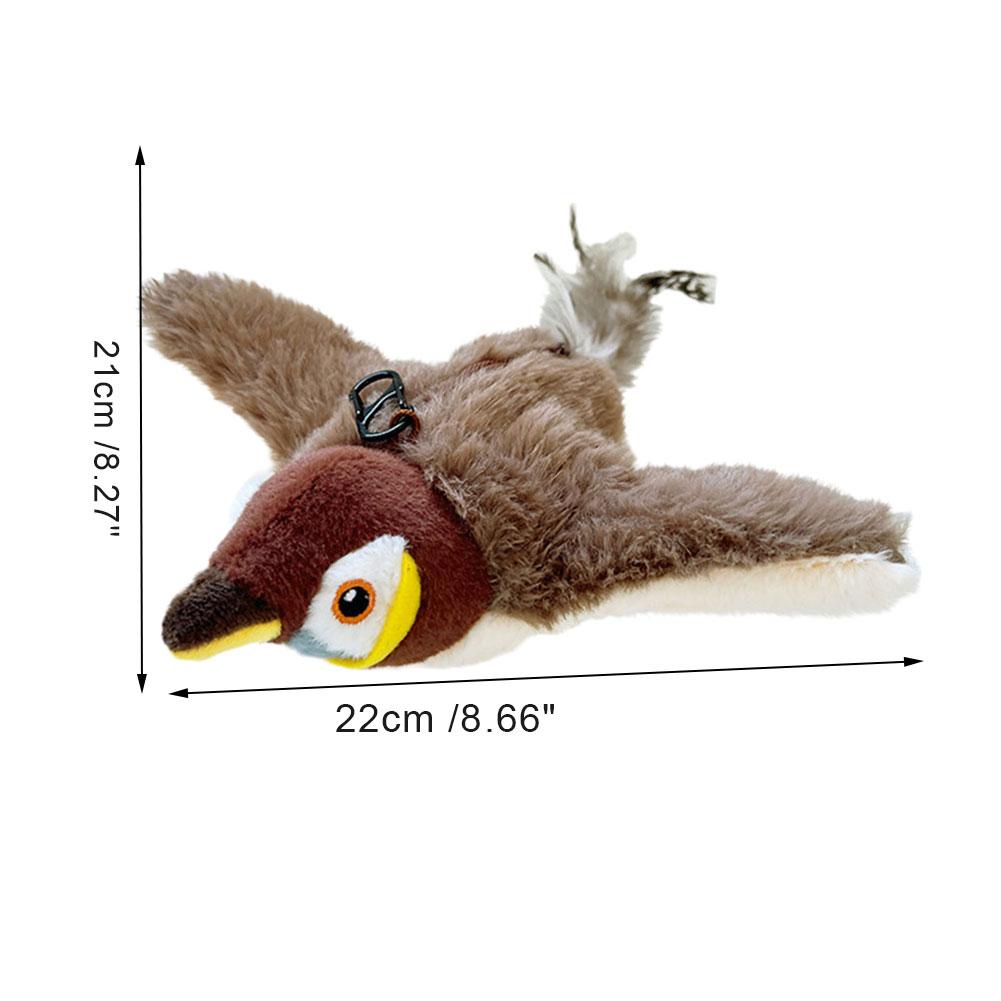 Interactive Flying Bird Cat Toy with Catnip Flapping Chirping Bird Cat Toy for Kittens And Cats