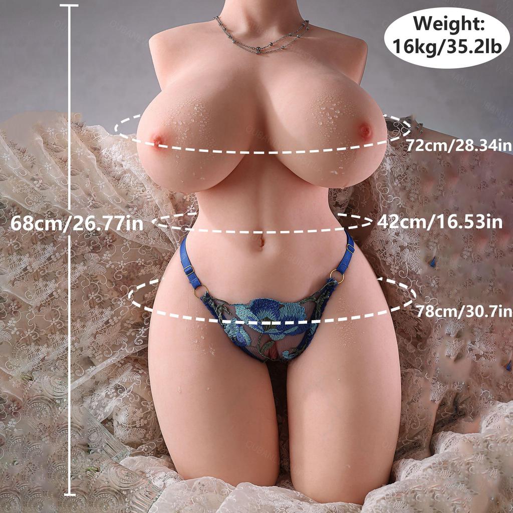 Half Body 1:1 Soft Boobs Ass Sex Doll TPE Torso Sexy Love Dolls Realistic Vagina Breast Butt Adult Sex Products Sexy Toys