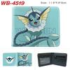 Pokemon Full Color Short Card Holder Coin Purse Bifold Wallet Cute Anime Peripheral Change Pouch