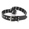 Fashion Retro Rivet Belt Black Goth Style Punk Belt Adjustable PU Leather Needle Buckle Belt for Men and Women