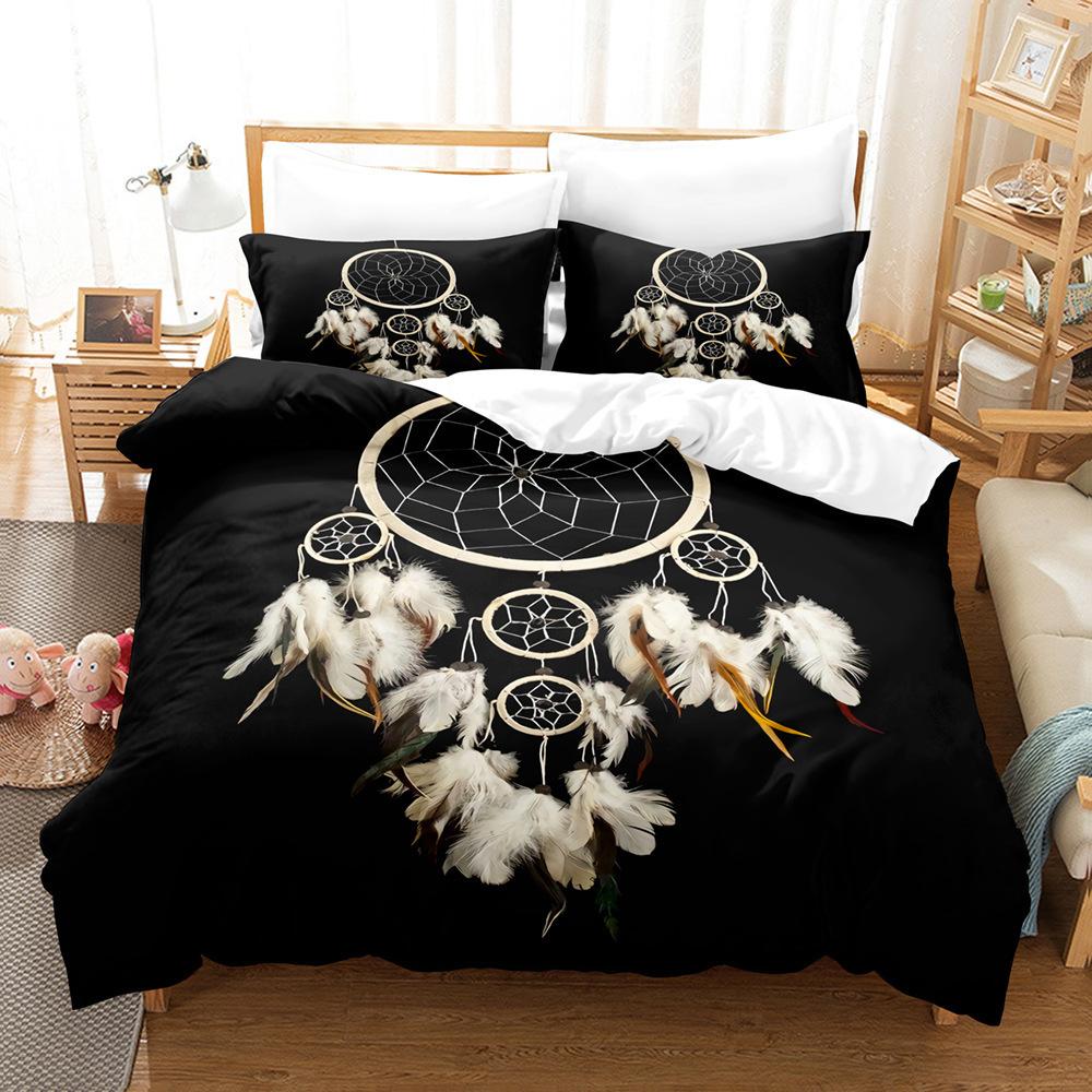 Dream Catcher Feather Wind Chimes, Export Production Student Dormitory Three-Piece Quilt Cover Sheet