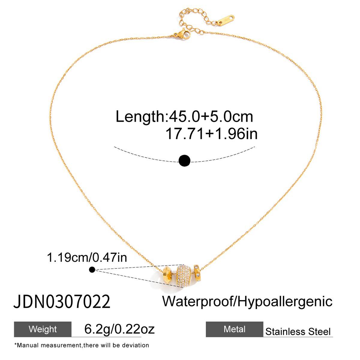 

Youthway Classic Iced Out Crystal Beads Pendant Necklace For Women Gold Plated Stainless Steel Necklace Fashion Jewelry Gift