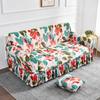 1 2 3 4 Seater Nordic Flowers Stretch Sofa Covers Elastic Spandex Sofas Skirt Cover for Living Room Universal Couch Slipcovers