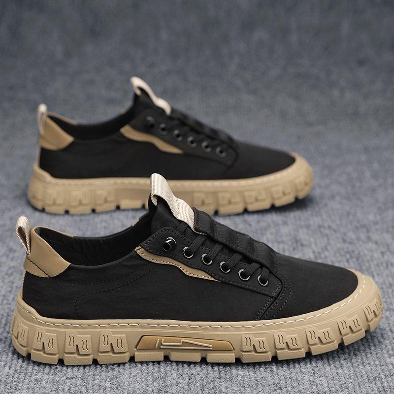 Canvas Vulkanisierte Schuhe für Herren Klobige Lässige Board-Schuhe Grüne Sneaker Mann Üblich Ohne Leder Neuheiten Größe 40