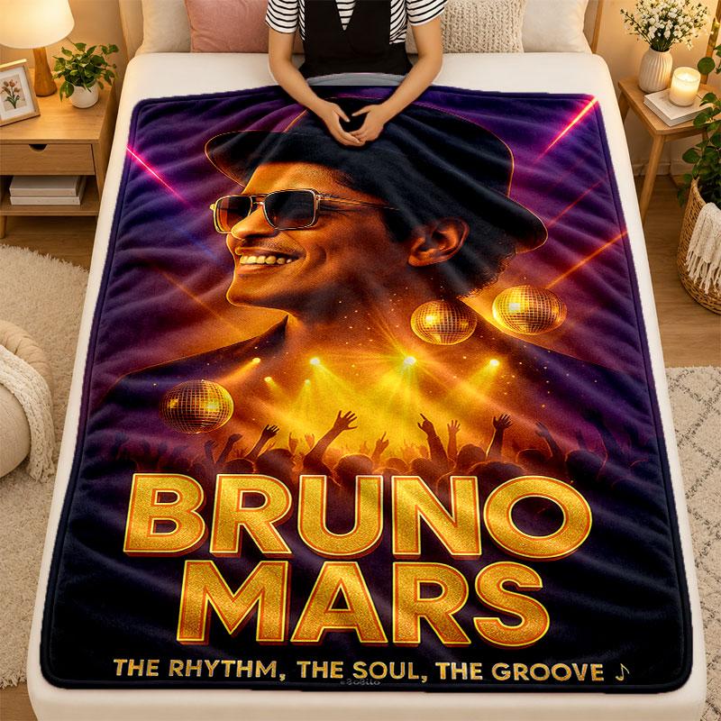 FlaneldeckeBruno Mars Warme Weiche Überwurfdecke für Innen Sofa Bett Wohnzimmergebrauch
