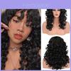 Long Curly Wig With Hightemperature Silk For Natural Look And Versatile Styles For Women