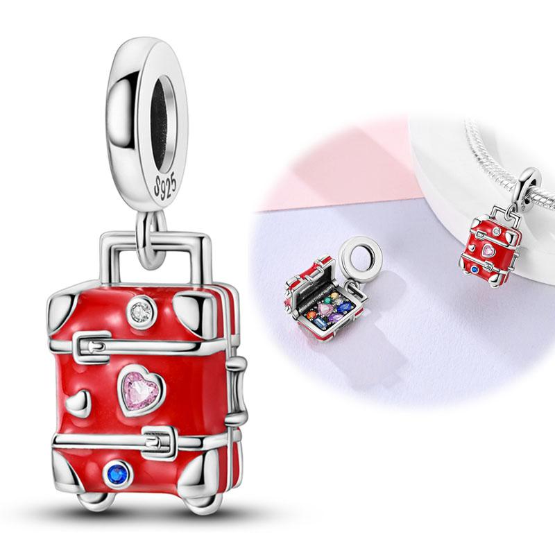 Copper Charms Perfume Travel Beads Fit Original Pan Bracelet Pendant Making For Women Dangle Charm Fashion Jewelry